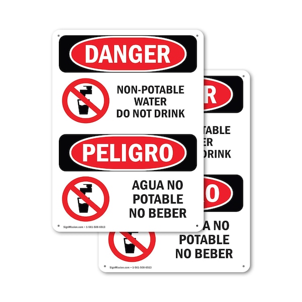 Signmission Safety Culture Sign, 7 in Width, Plastic, Rectangle, Bilingual OS-2PACK-DS-P-710-VS-1501 - main